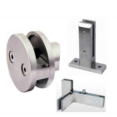 Glass door handle stainless steel handrail bracket SS shower hinges glass clamp