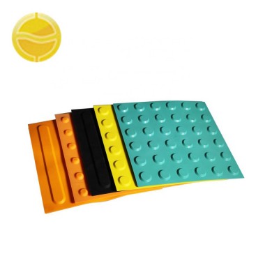 TPU tactile flooring tile for blind/Rubber Warning Blind Tactile /rubber blind outdoor tiles